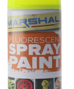 Spray Paint Fluorescent Yellow 350ml Marshal