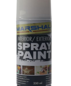 Spray Paint Gloss White 350ml Marshal