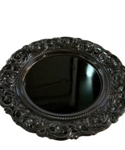 Underplates - Baroque Scroll Design Black
