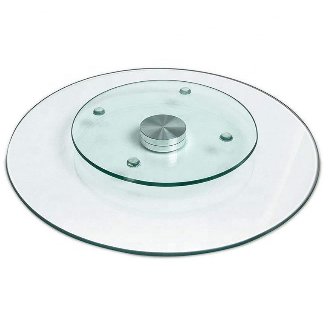 Lazy Susan Turntable - 32cm Tempered Glass - Image 2