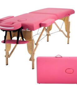 Foldable Spa Massage Bed with Wooden Frame