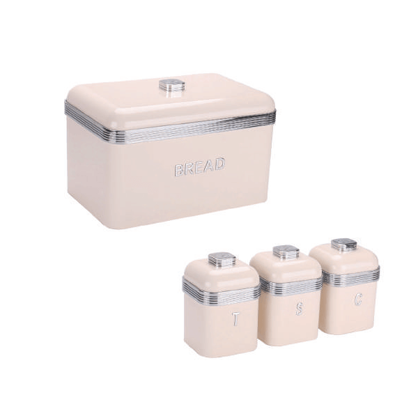 Bread Bin & Canister Set - Retro Series - Image 4