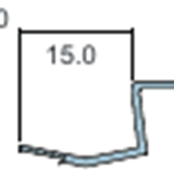 Shower seals Polycarbonate glass seals 90deg 10mm 3M,12mm 3M,8mm 2.5M