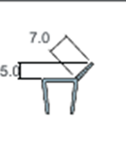 GLASS SEAL Side WIPE 10mm 3M,12mm 2.2M, 8mm 2.5M