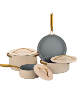 Siena 7-Piece Cookware Set Rose Gold