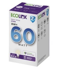 Ecolink LED Bulb – 8W | Warm White & Cool White