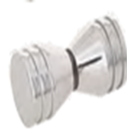Shower knobs Chrome plated aluminum shower / glass door knobs SK6