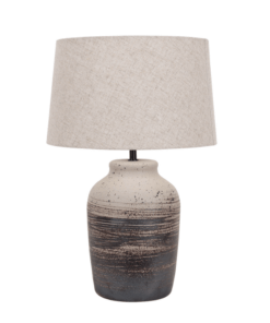 Table Lamp - Ceramic Base - Stone