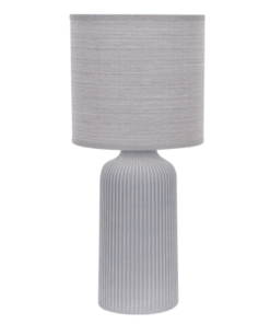Table Lamp - Ceramic Ribbed Base - 44cm