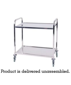 Stainless Steel Tea Trolley – 2 Tier